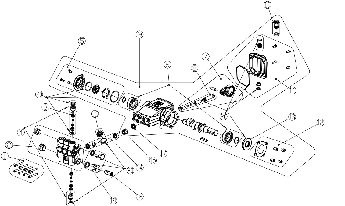 AAA 530021 Pump repair parts